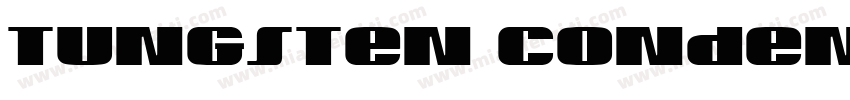 Tungsten Condensed S字体转换